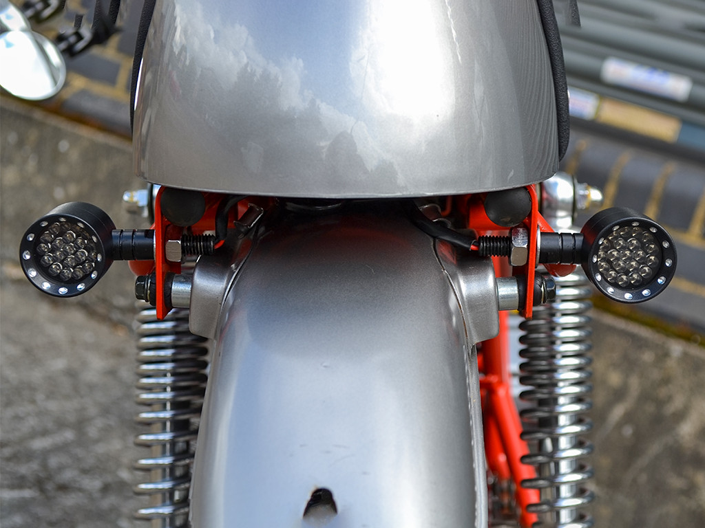 Black Bobber Alloy Integrated LED Stop / Tail Lights + Turn Signals