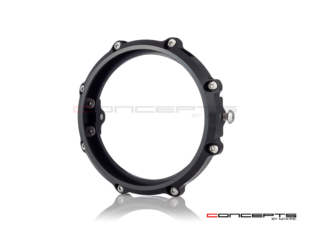 MONZA 5.75 Inch CNC Machined Aluminum LED Headlight Surround - Black