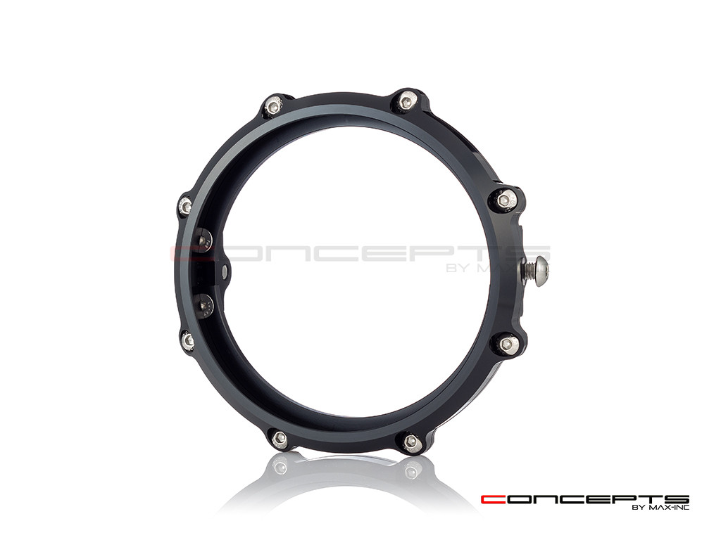 MONZA 5.75 Inch CNC Machined Aluminum LED Headlight Surround - Black