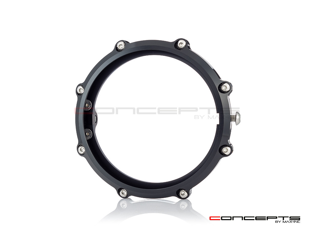 MONZA 5.75 Inch CNC Machined Aluminum LED Headlight Surround - Black