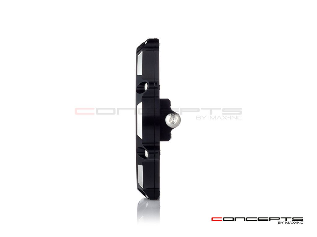 MONZA 5.75 Inch CNC Machined Aluminum LED Headlight Surround - Black + Contrast