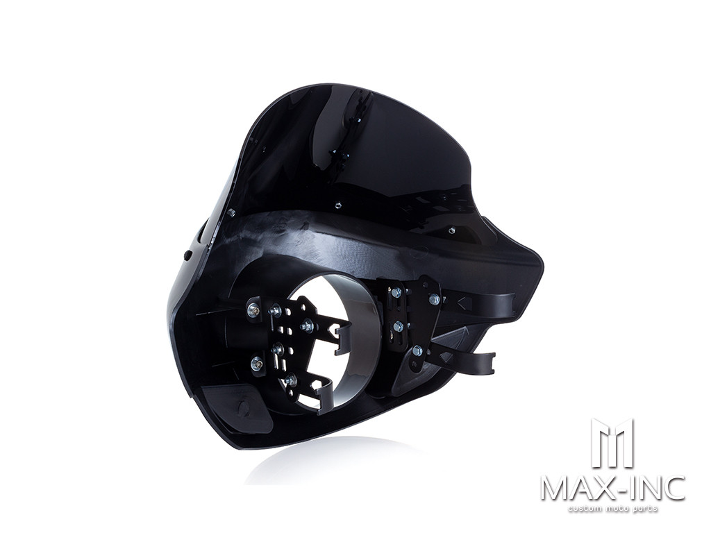 Short Black / Smoked Touring Sport Fairing Windshield - Fits Harley Dyna / Sportster