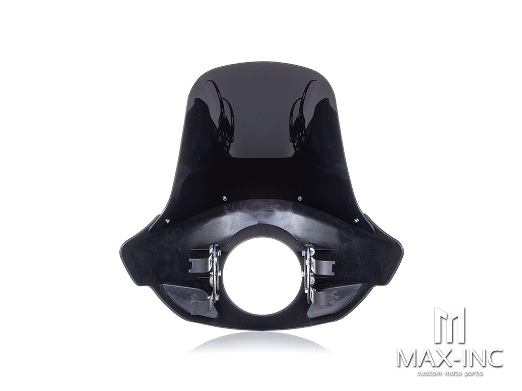 Tall Black / Smoked Touring Sport Fairing Windshield - Fits Harley Dyna / Sportster