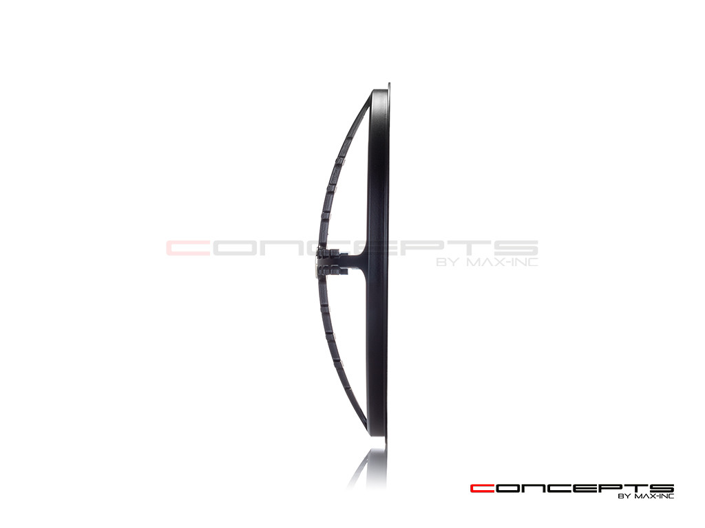 7" Cross Hairs Grille Design Black CNC Aluminum Headlight Guard Cover