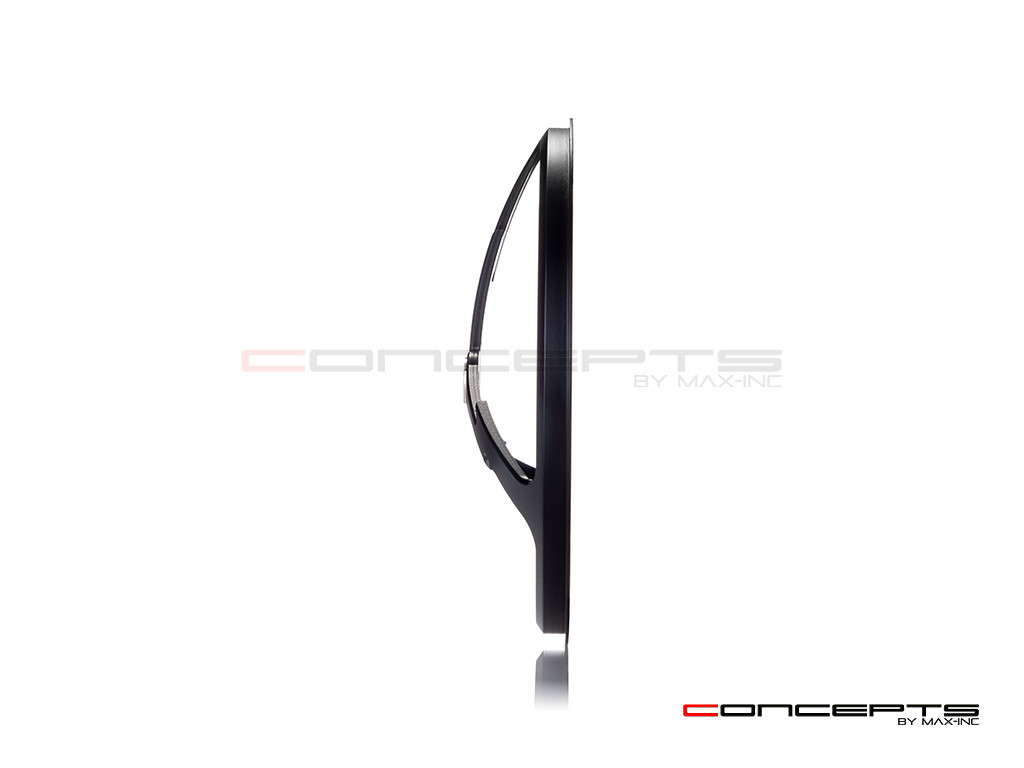 7" Tri-Bolt Grille Design Black CNC Aluminum Headlight Guard Cover