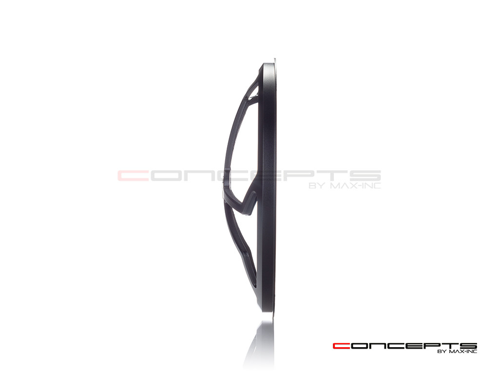 7" J-Rob Grille Design Black CNC Aluminum Headlight Guard Cover