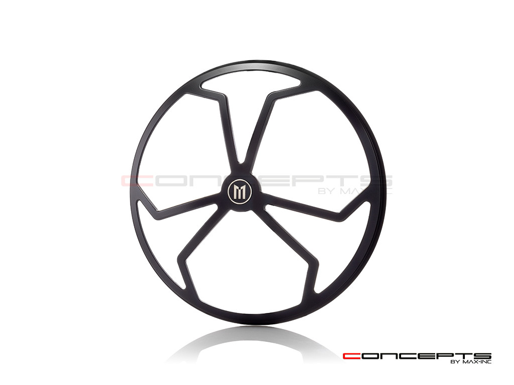 7" J-Rob Grille Design Black CNC Aluminum Headlight Guard Cover