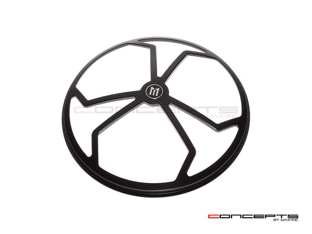 7" J-Rob Grille Design Black CNC Aluminum Headlight Guard Cover