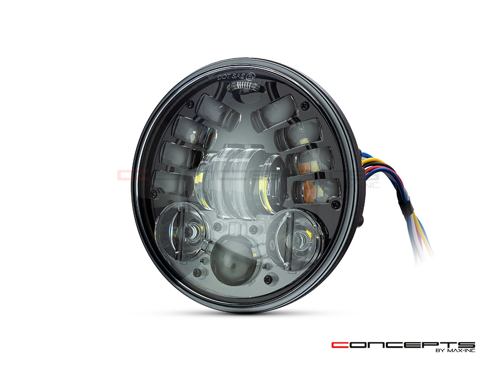 5.75" Integrated LED Headlight + Turn Signals + Daytime Running Lights