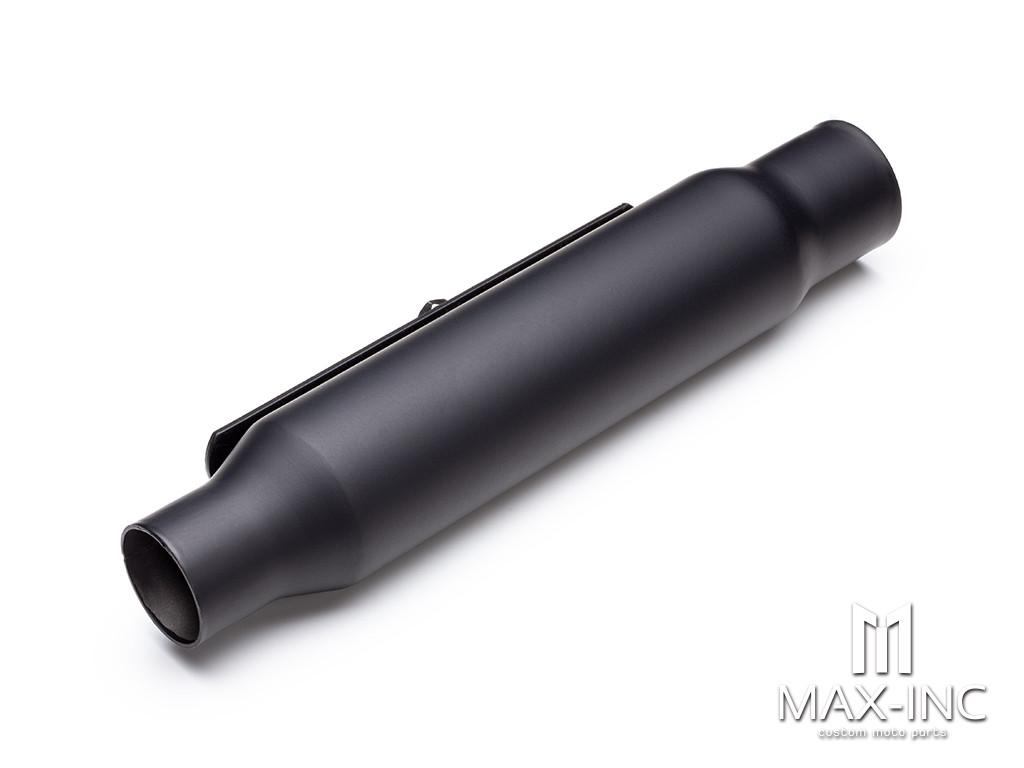 Matte Black Universal Hotdog Stainless Exhaust / Muffler