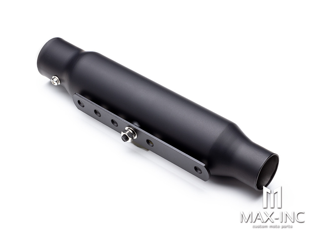 Matte Black Universal Hotdog Stainless Exhaust / Muffler