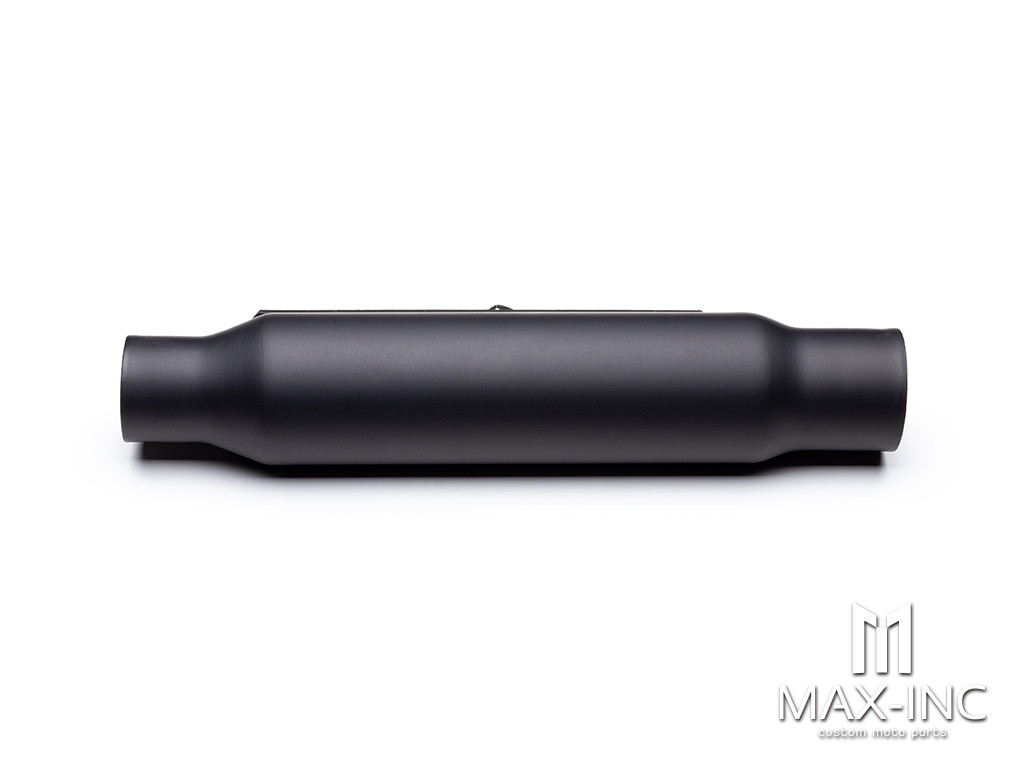 Matte Black Universal Hotdog Stainless Exhaust / Muffler