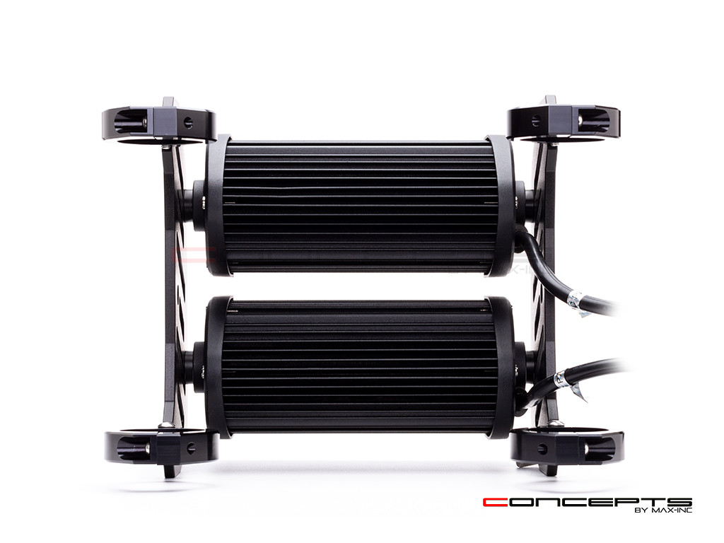 Vadar Heavy Duty Daymaker Dual Stacked LED Light Bar Headlight -  Fork Clamp Sizes 32 - 59mm