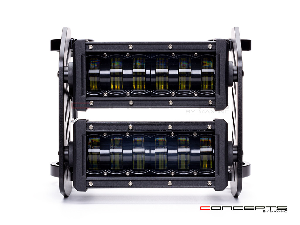 Vadar Heavy Duty Daymaker Dual Stacked LED Light Bar Headlight -  Fork Clamp Sizes 32 - 59mm