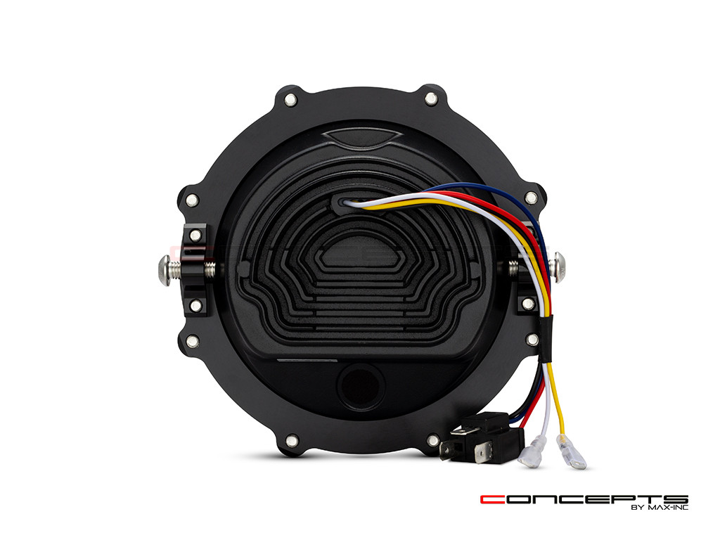 MONZA 5.75 Inch CNC Machined Aluminum LED Headlight - Union Jack Cover