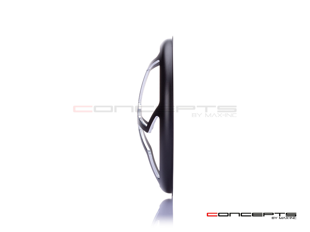 5.75" J-Rob Design Black / Contrast CNC Aluminum Headlight Guard Cover