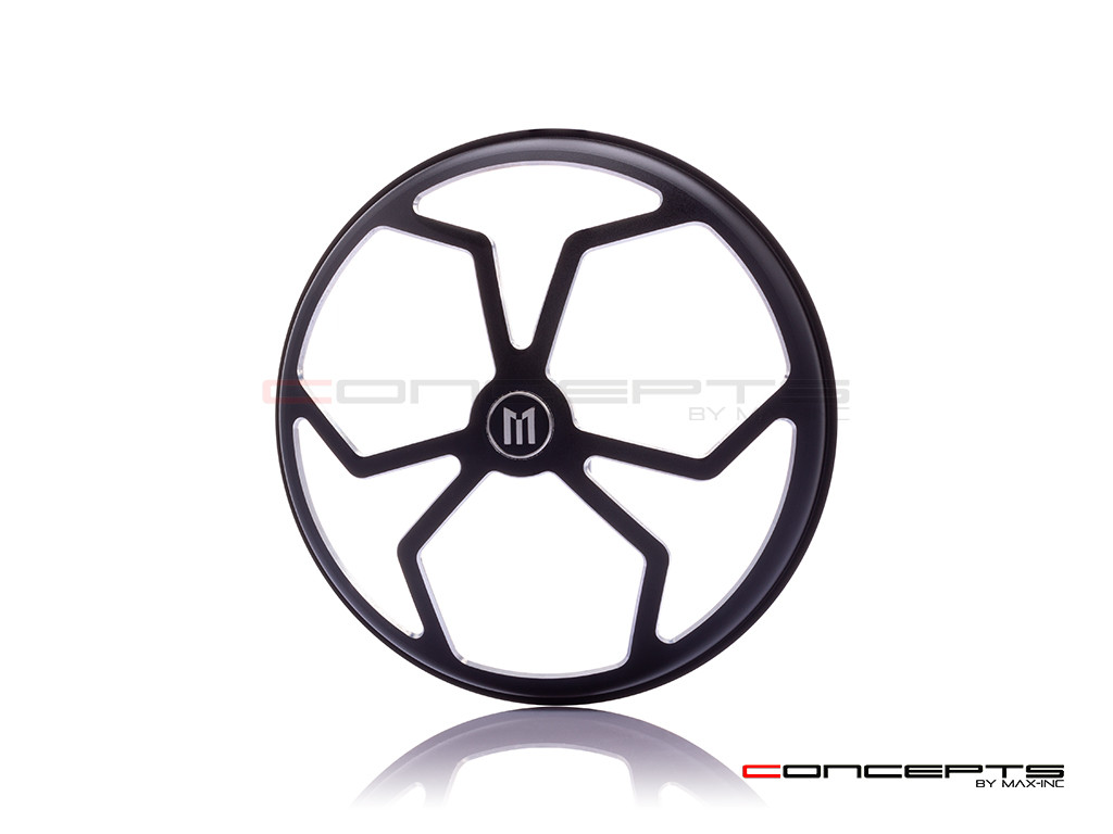 5.75" J-Rob Design Black / Contrast CNC Aluminum Headlight Guard Cover