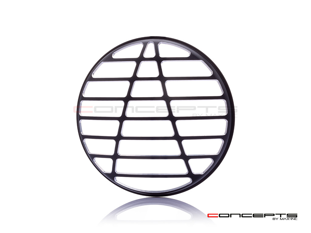 5.75" Atec Design Black / Contrast CNC Aluminum Headlight Guard Cover