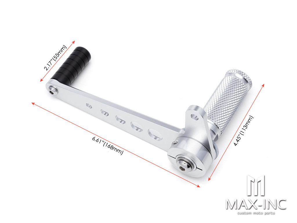 Silver Universal Cafe Racer CNC Machined Aluminum Rear Sets