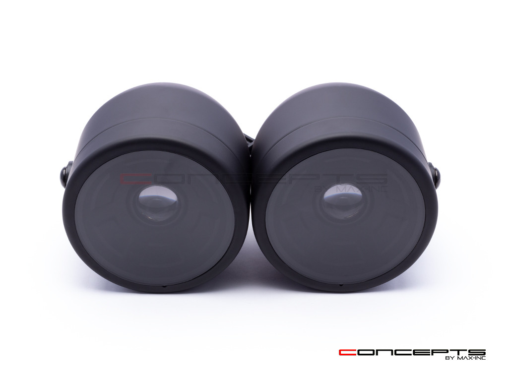 Matte Black "Dictator" LED Projector Headlight