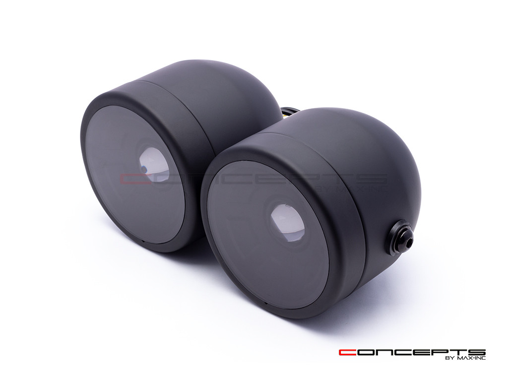 Matte Black "Dictator" LED Projector Headlight