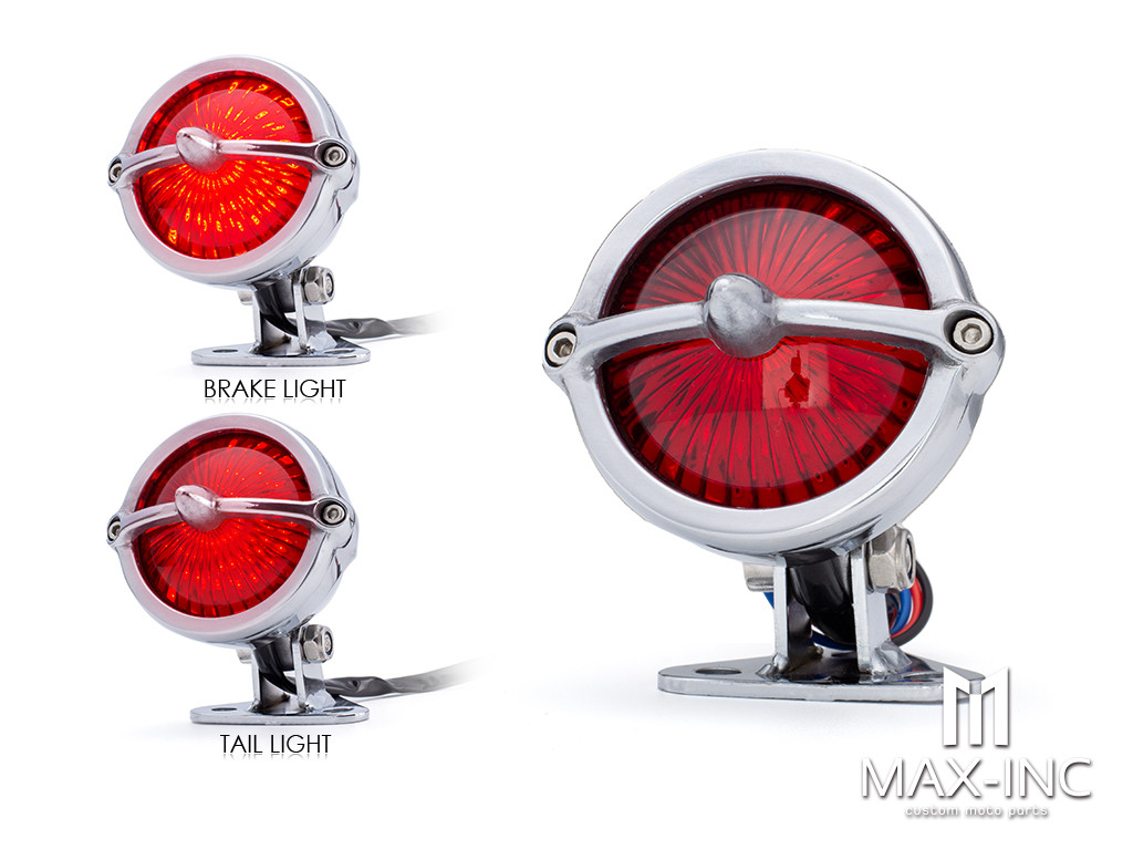 Polished Alloy Bobber LED Stop / Tail Light