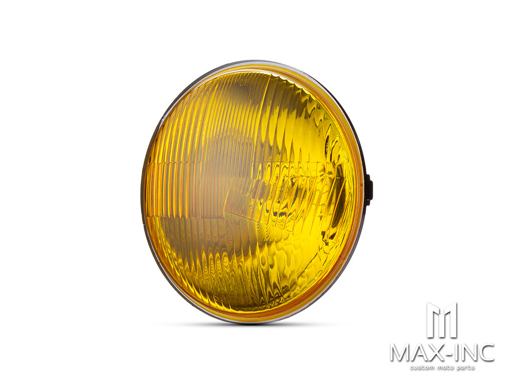 7" Classic Yellow Lens Semi Sealed Beam Insert - 55w Halogen Bulb