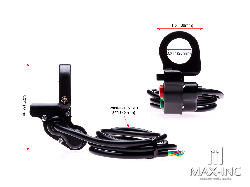 Universal Handlebar Mount Switch Combo - Headlight / Horn / Turn Signals - Fits 7/8"(22mm)