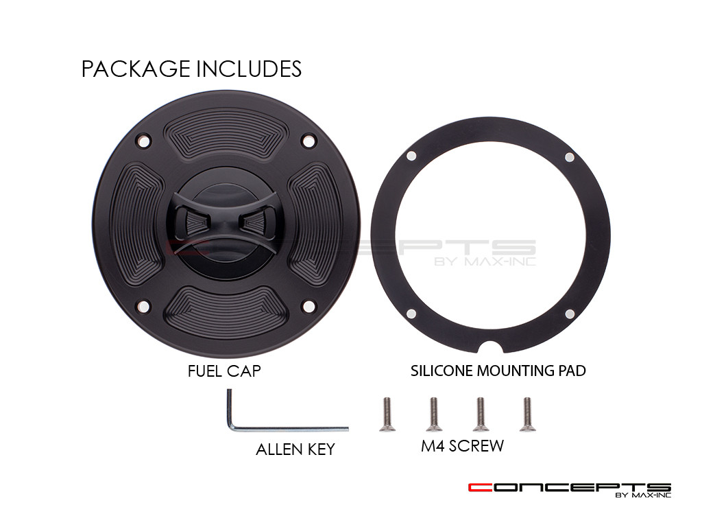 Beemer K75 / K100 / K1100 Bowtie CNC Machined Alum Fuel Cap