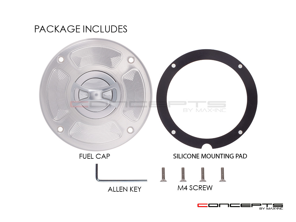 Beemer K75 / K100 / K1100 Bowtie CNC Machined Alum Fuel Cap