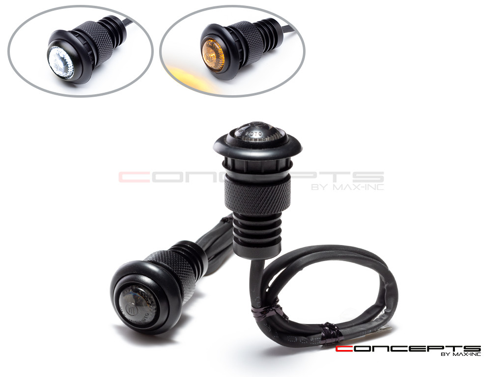 Mimo Micro Flush Mount CNC Billet Aluminum Integrated LED DRL + Turn Signals