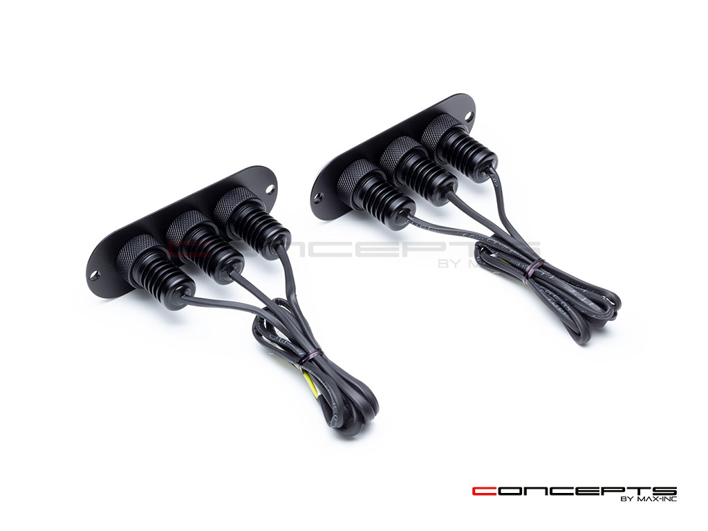 Mimo Custom Micro CNC Billet Aluminum Integrated LED DRLs + Turn Signals