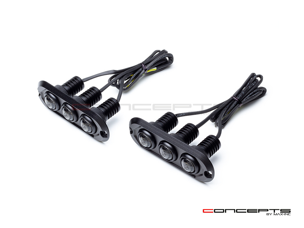 Mimo Custom Micro CNC Billet Aluminum Integrated LED DRLs + Turn Signals