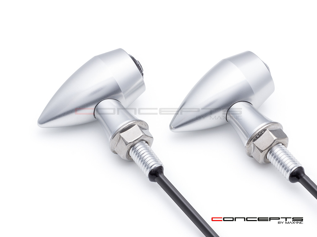 ARES Raw Micro CNC Billet Aluminum Integrated Daytime Running Lights / Turn Signals