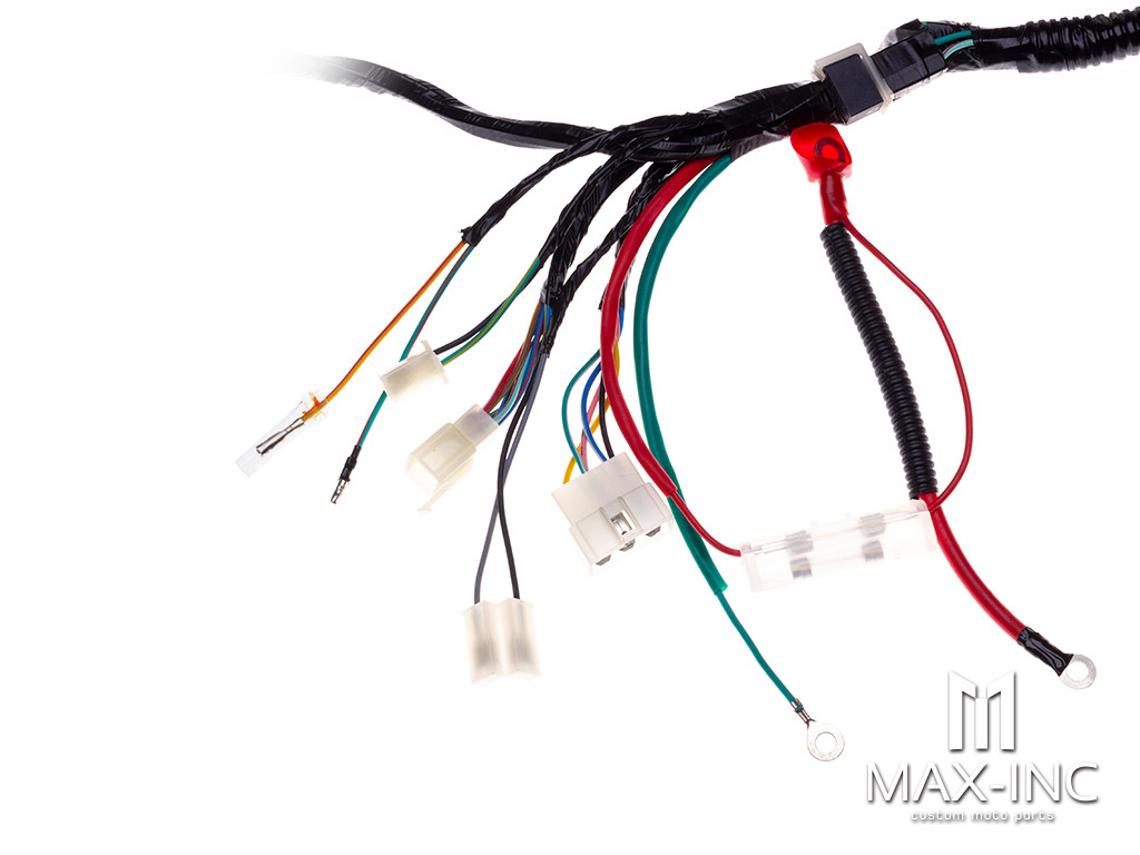 Universal Complete Motorcycle 12v Wiring Harness / Loom