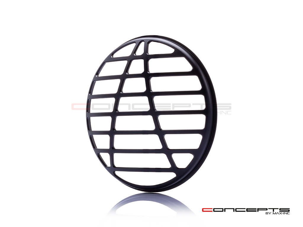 7" Atec Design Black CNC Aluminum Headlight Guard Cover