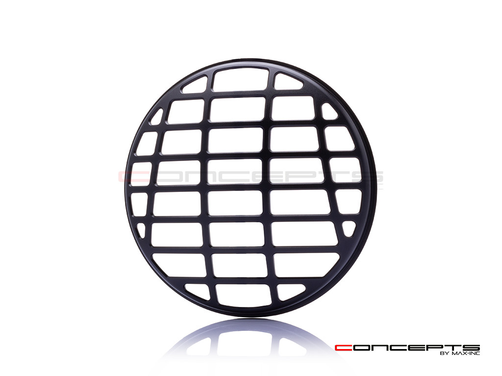 7" Futura Design Black CNC Aluminum Headlight Guard Cover
