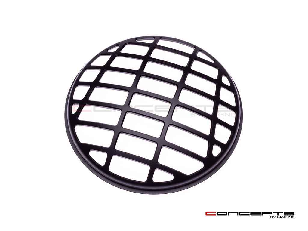 7" Futura Design Black CNC Aluminum Headlight Guard Cover