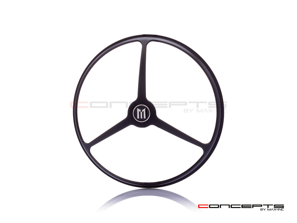 5.75" Tri-Benz Design Black CNC Aluminum Headlight Guard Cover