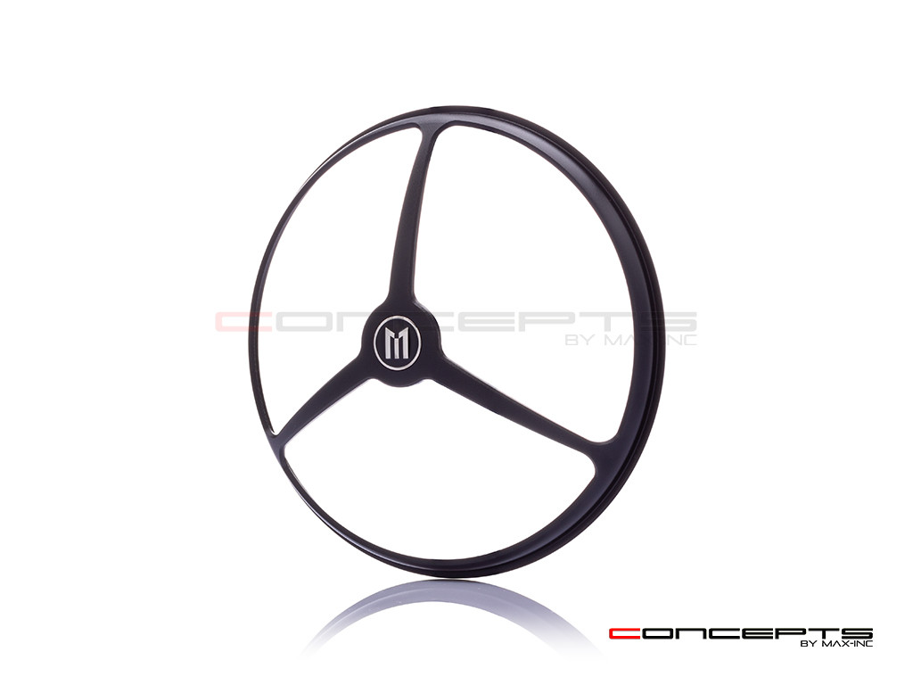 5.75" Tri-Benz Design Black CNC Aluminum Headlight Guard Cover
