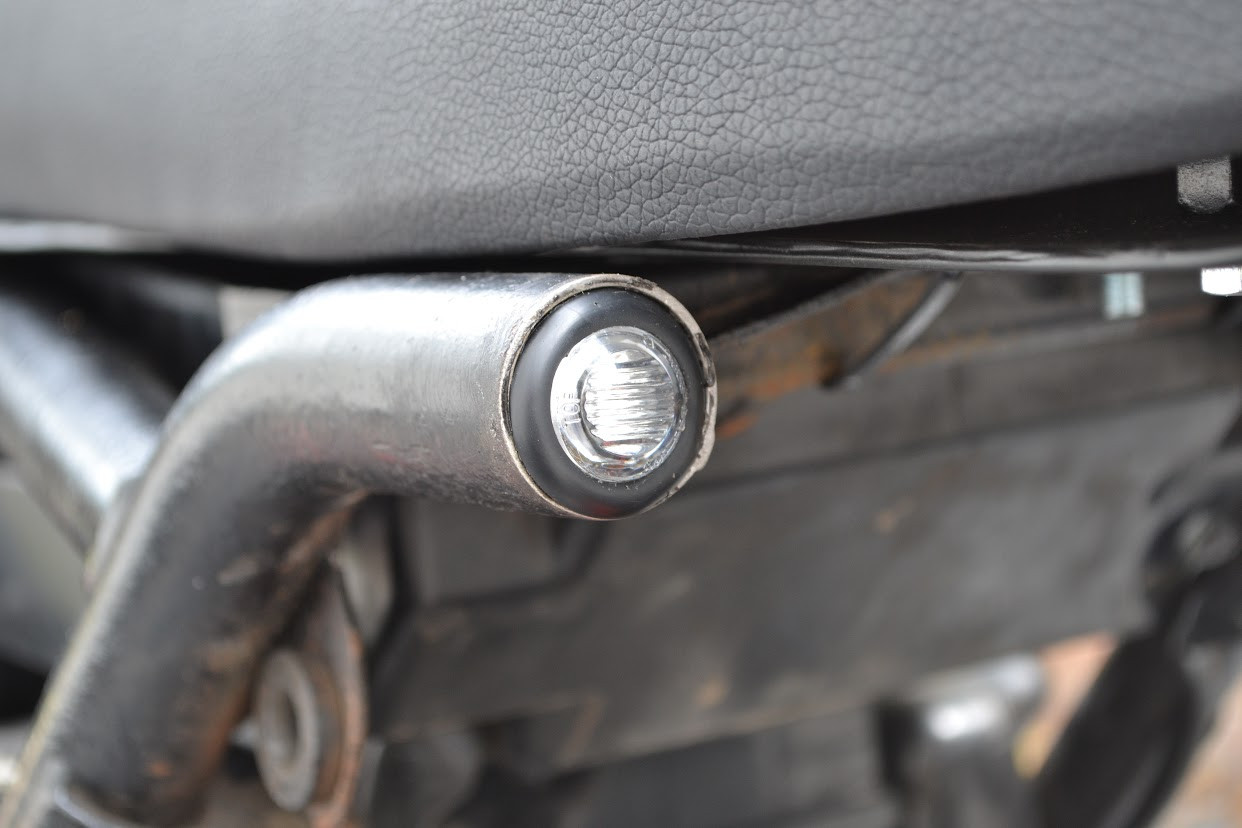 AMBER 12v Round Flush Mount LED Mini Marker Lights - 10 Pack