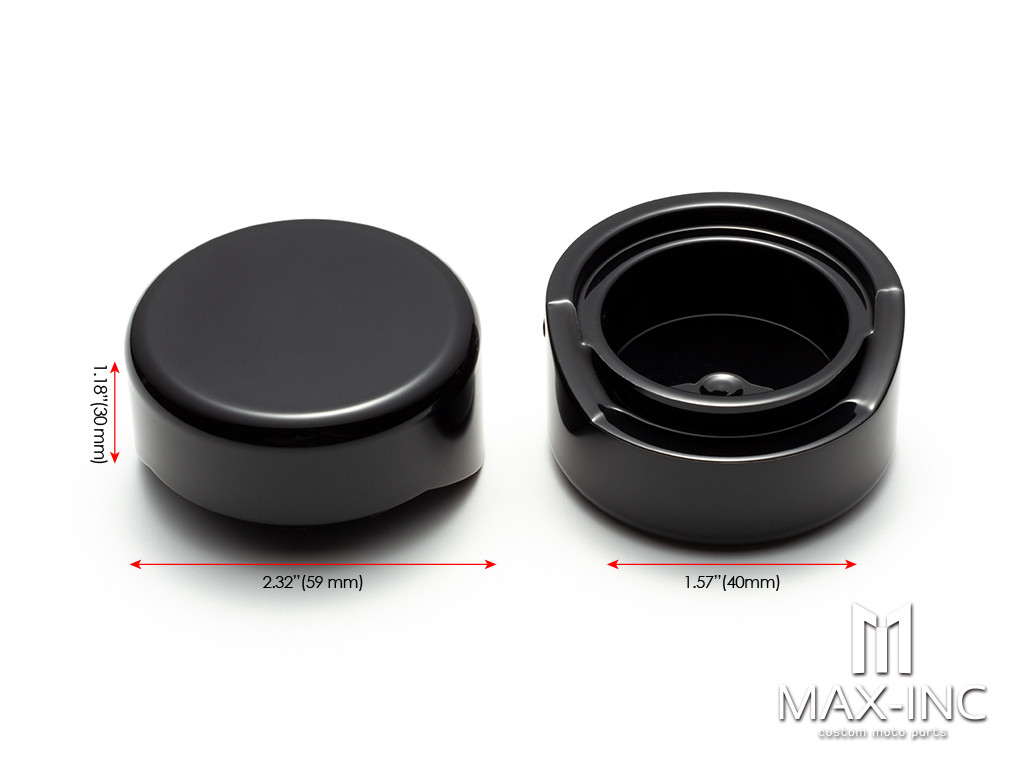 BLACK UPPER FORK CAPS Covers For Harley for Softail Breakout FXBR FXBRS