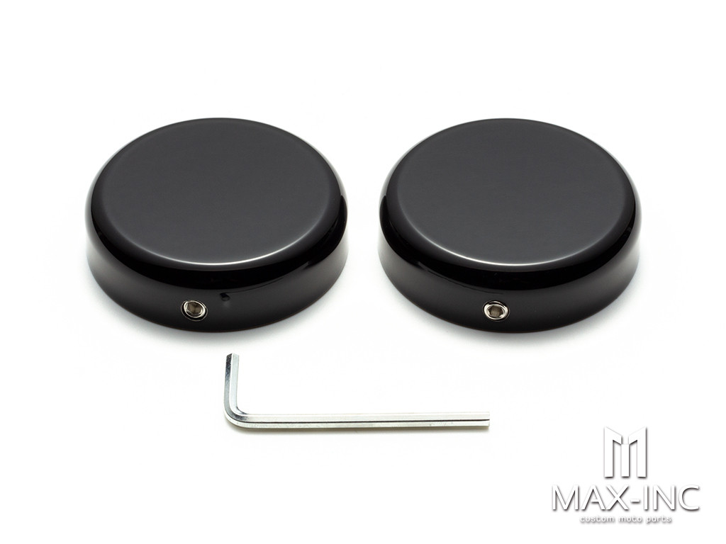 GLOSS BLACK UPPER FORK CAPS FOR HARLEY SOFTAIL STREET BOB 2018-2020 FXBB Model