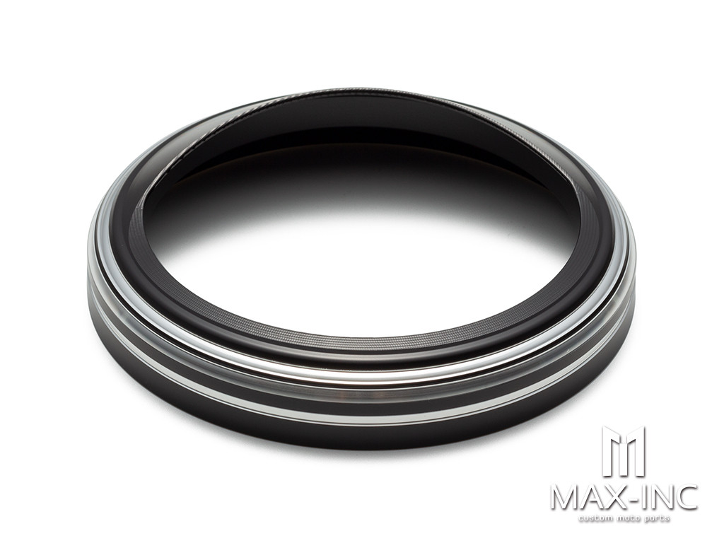 5 Inch Visor Speedometer Gauge Bezel Cover Trim Ring Fit For Harley Softail FXST/BLACK CUT