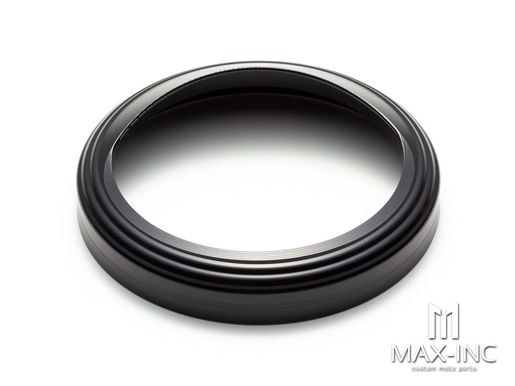 5 Inch Visor Speedometer Gauge Bezel Cover Trim Ring Fit For Harley Softail FXST/BLACK 