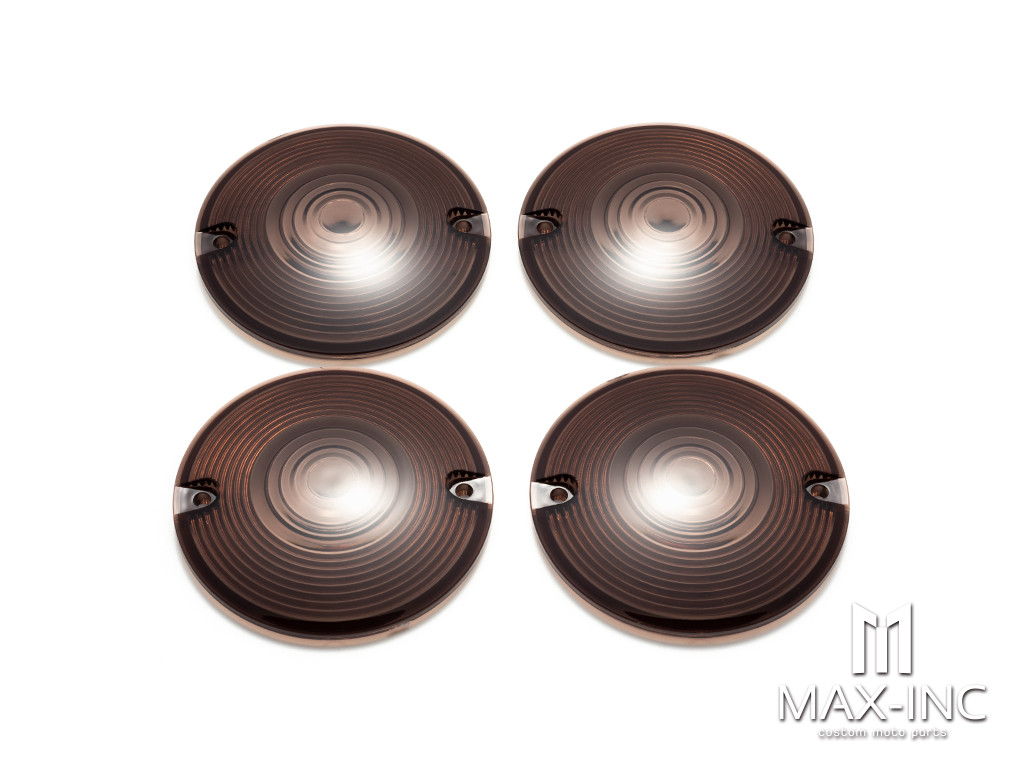 Motorcycle 4PCS Turn Signal Light Lens Cover Smoke Lamp Lens Cover Plastic For Harley Touring Road King Softail
