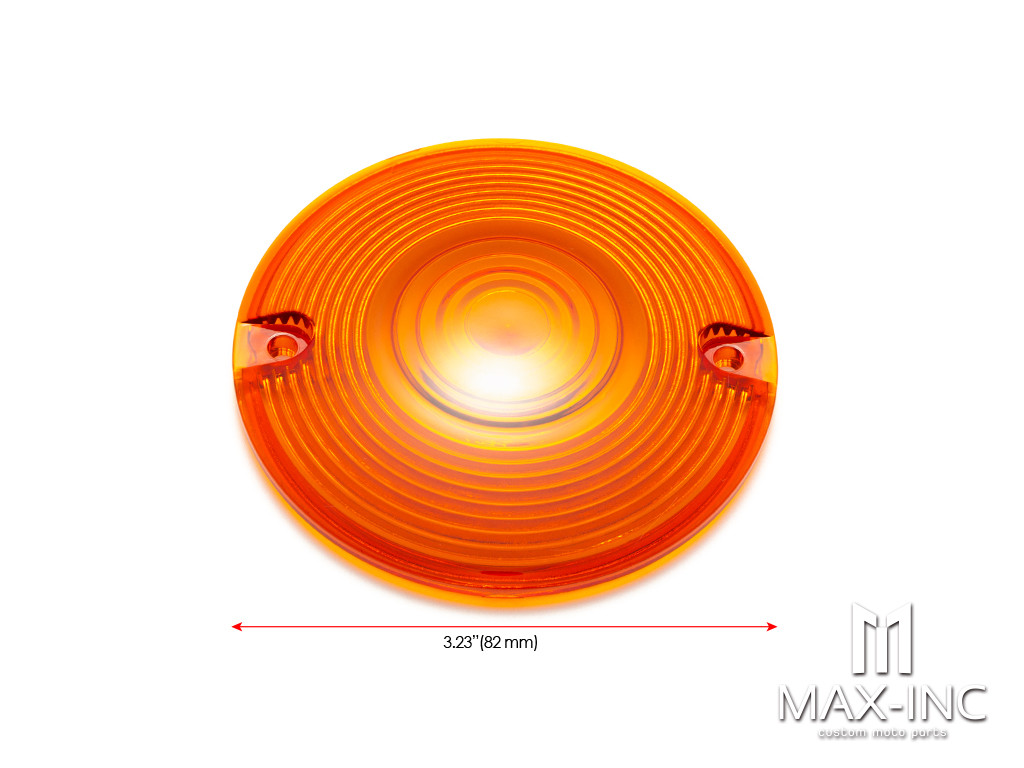 Motorcycle Orange Turn Signal Light Lens Cover 2PCS For Harley Touring Road Electra Glide Road King FLHR Softail