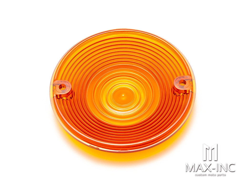 Motorcycle Orange Turn Signal Light Lens Cover 2PCS For Harley Touring Road Electra Glide Road King FLHR Softail