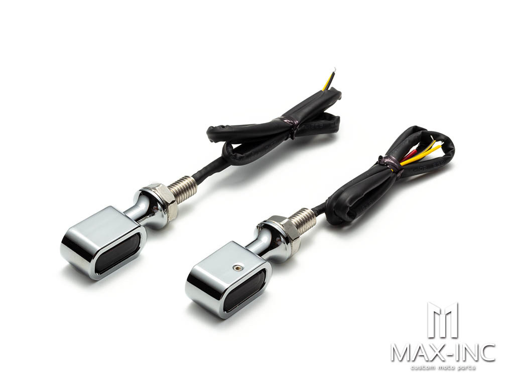 HARLEY MINI TURNER LAMP CHROME SMOKED LENS