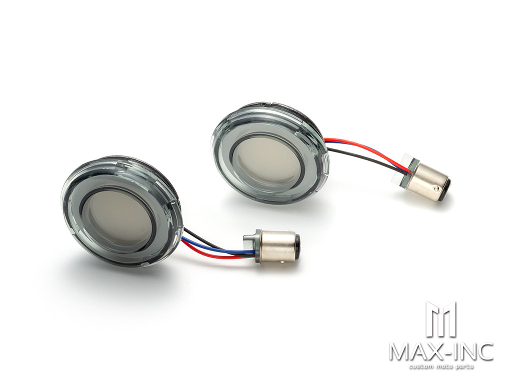 Tracer LED Rear Turn Signal Conversions Bullet Style, 1156 Single-Curcuit Red with Smoke Lens